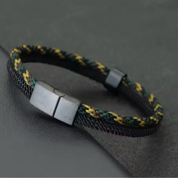 New Minimalist Men Rope Bracelet Double Layer Bracelet 8.5” and 7.5” available - Picture 1 of 1